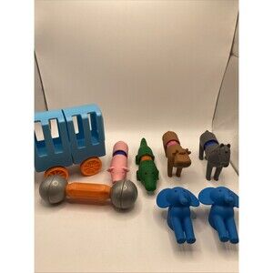 SmartMax Magnetic Animal Toy Lot Wagon Elephant Hippo Pig Toddler STEM Set